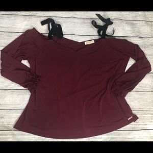 Michael Kors cold shoulder blouse